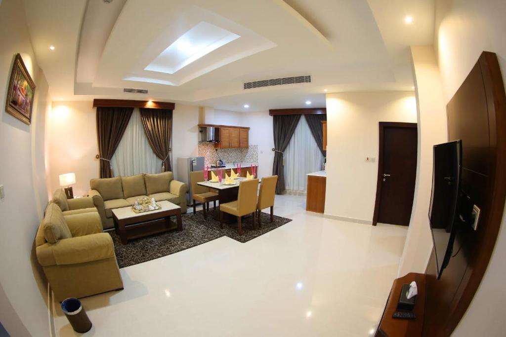 Posezení v ubytování SAS Al Olaya Hotel Suites