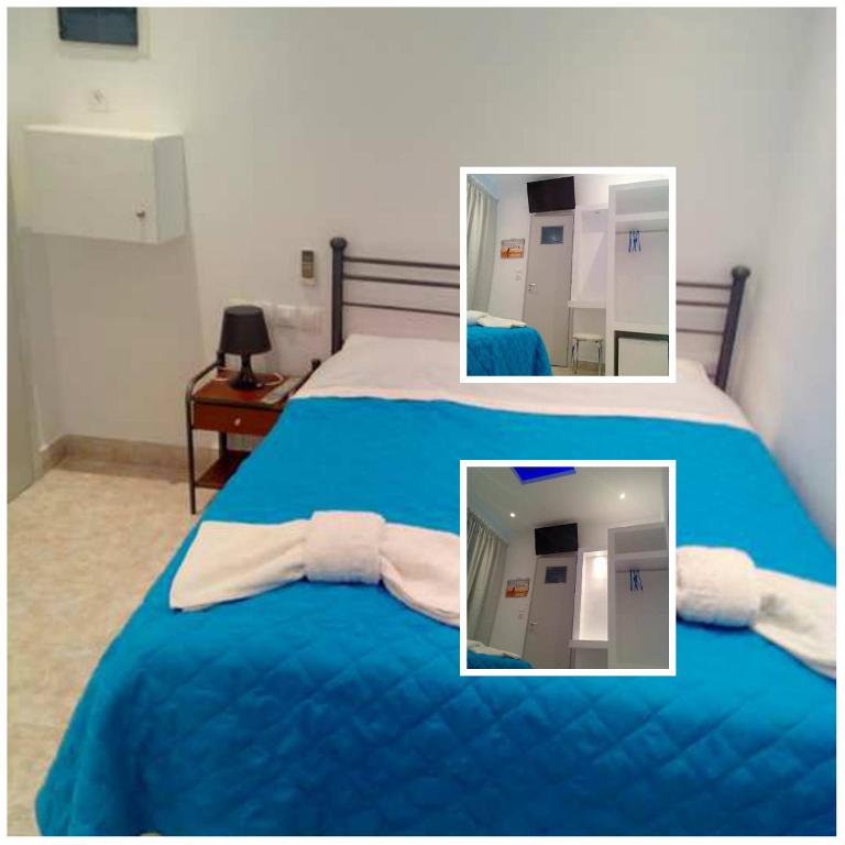 Llit o llits en una habitació de Psathi Beach