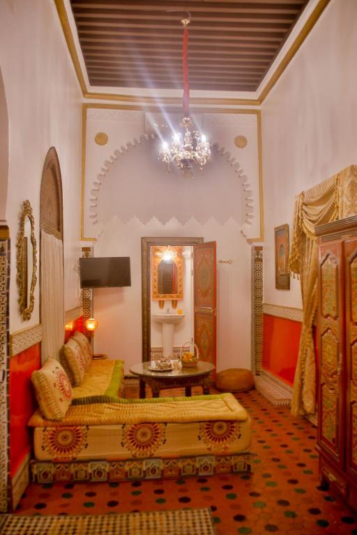 Istumisnurk majutusasutuses Riad Las Mil y una Noches Tetuan