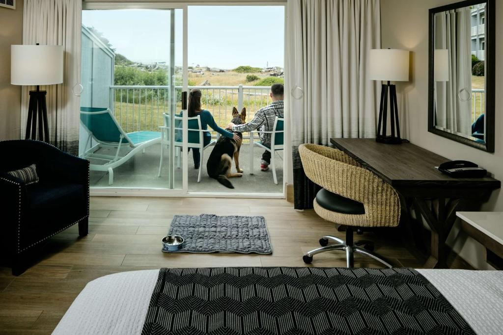 Posezení v ubytování Beachfront Inn