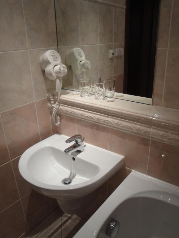 Koupelna v ubytování Pension Apartment Granit