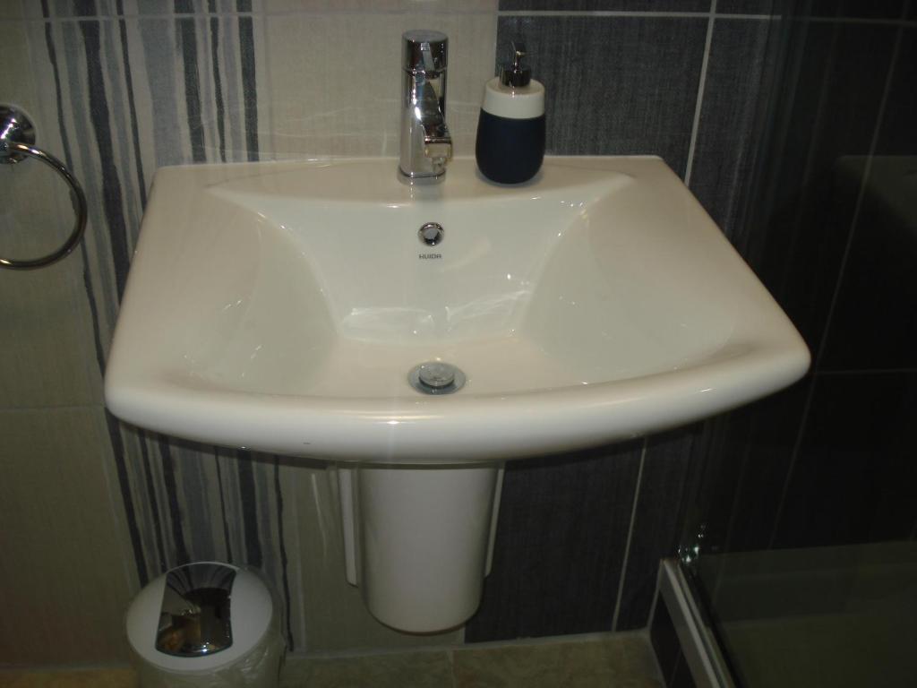 Kúpeľňa v ubytovaní Eszter Apartman
