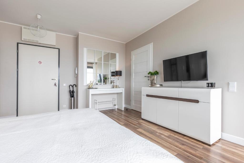 Kuchyň nebo kuchyňský kout v ubytování Apartament Prestige & Sea Horyzont 613