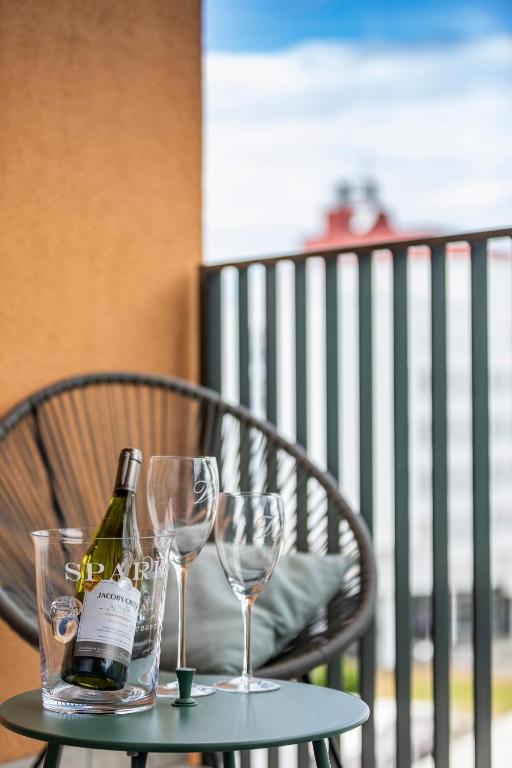 Balkón nebo terasa v ubytování Apartament Prestige & Sea Horyzont 613