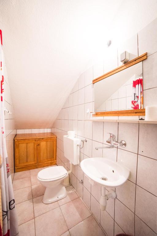 Koupelna v ubytování Apartment Cvita