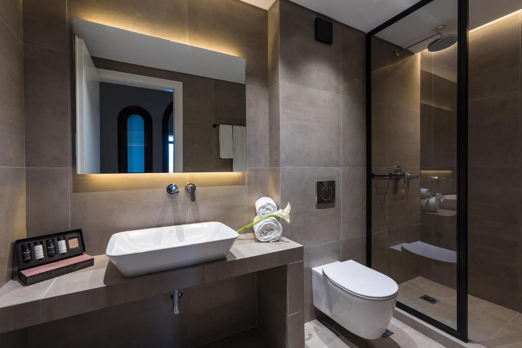 Koupelna v ubytování Klepsydra Urban Suites