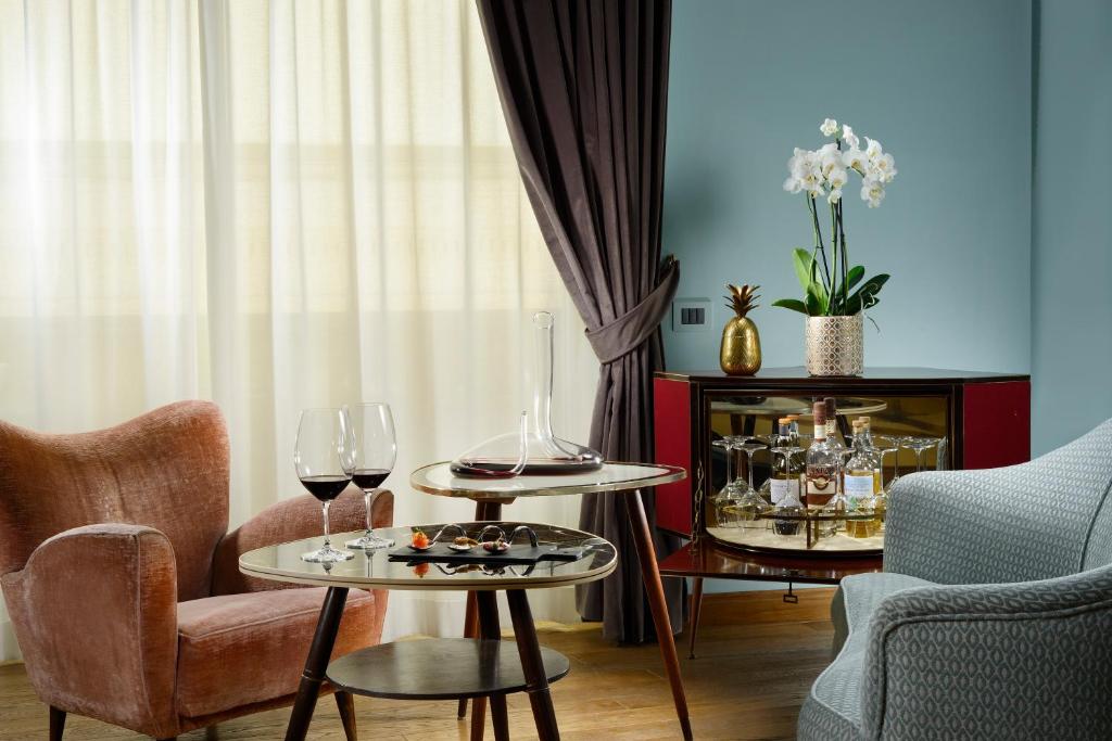 Posezení v ubytování Hotel De' Ricci - Small Luxury Hotels of the World