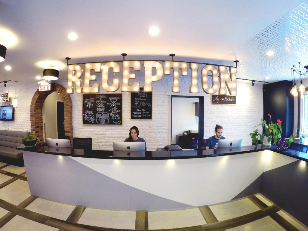 Vstupní hala nebo recepce v ubytování M Montreal Hostel