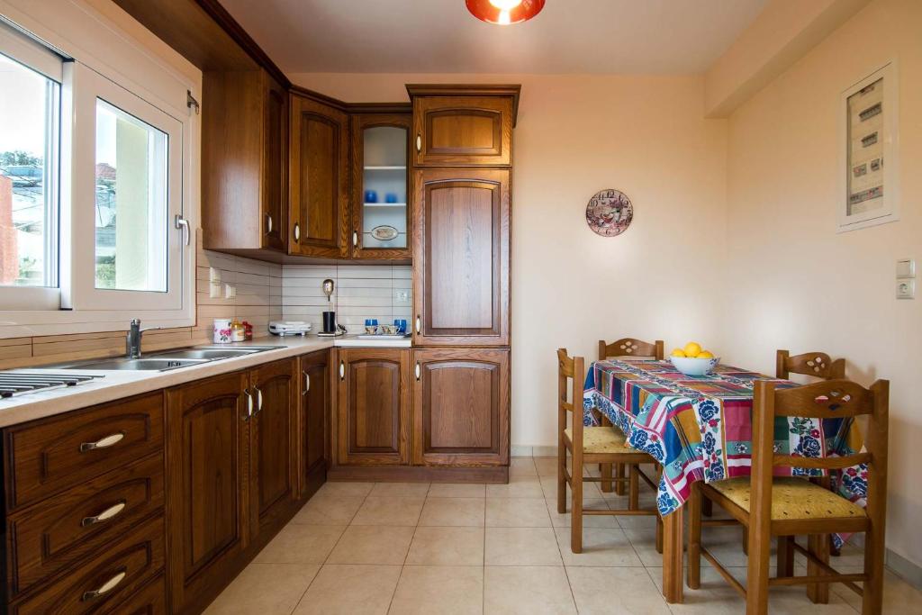 Kuchyň nebo kuchyňský kout v ubytování Ionian Mare