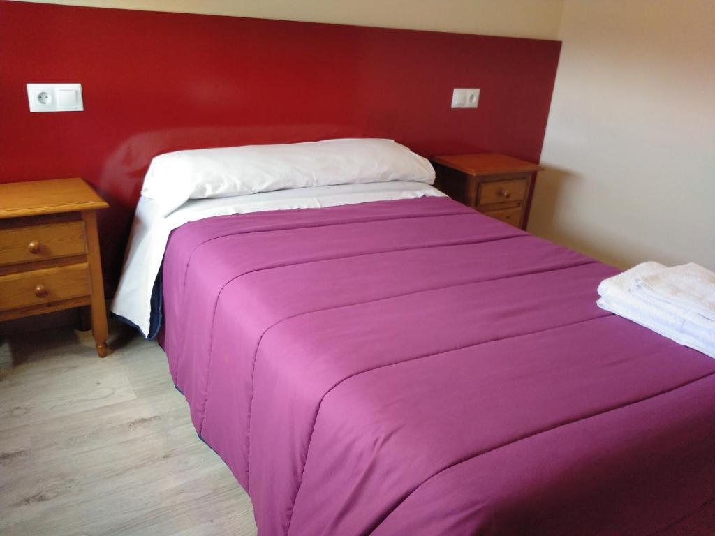 A bed or beds in a room at Hostal Orly