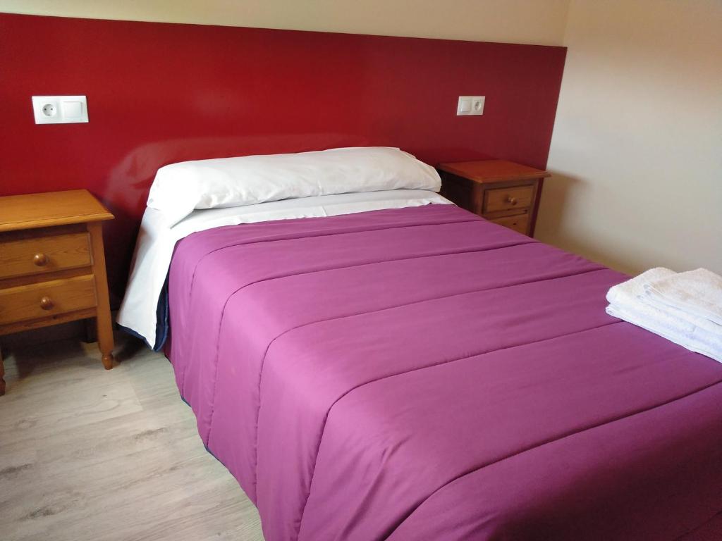 A bed or beds in a room at Hostal Orly