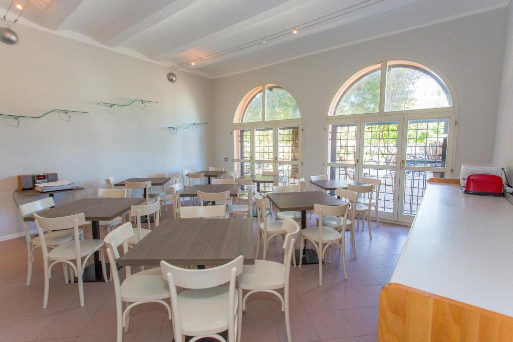 Restaurace v ubytování Student's Hostel Estense