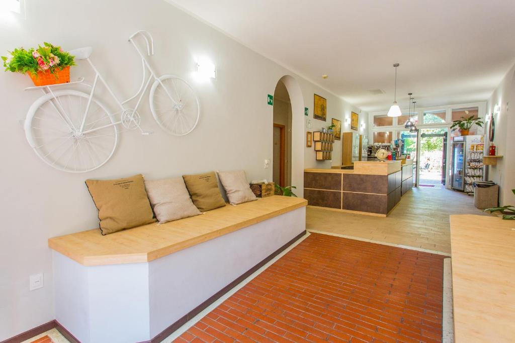 Posezení v ubytování Student's Hostel Estense