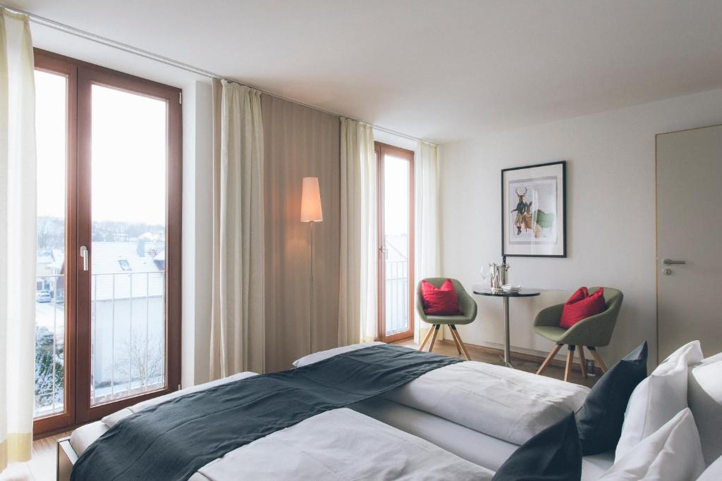 Postel nebo postele na pokoji v ubytování Das Wildeck Hotel & Restaurant