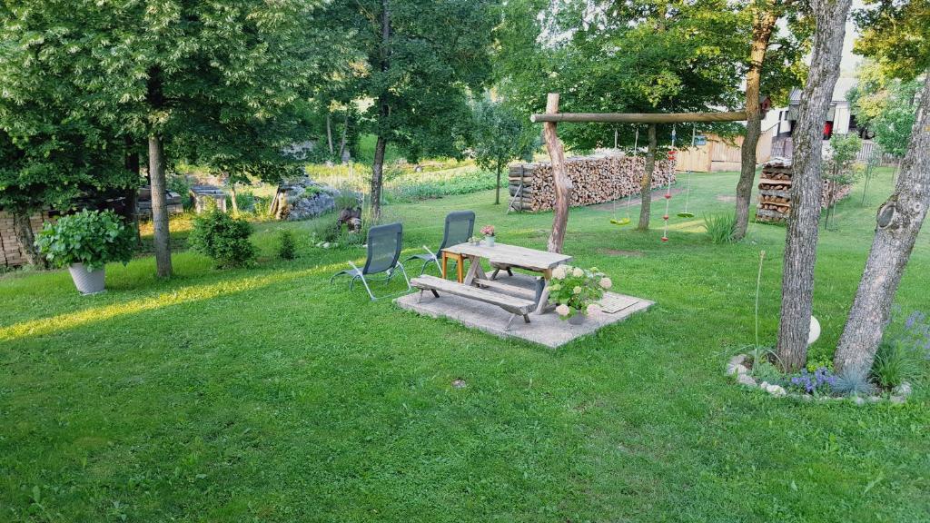 Vonkajšia záhrada v ubytovaní Apartment Kalimero