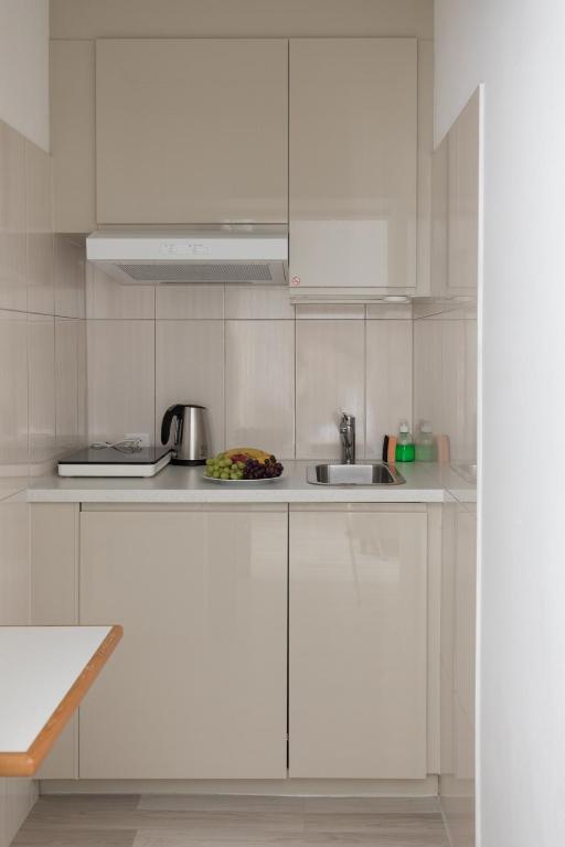 Kuchyň nebo kuchyňský kout v ubytování Residence Mutschellen