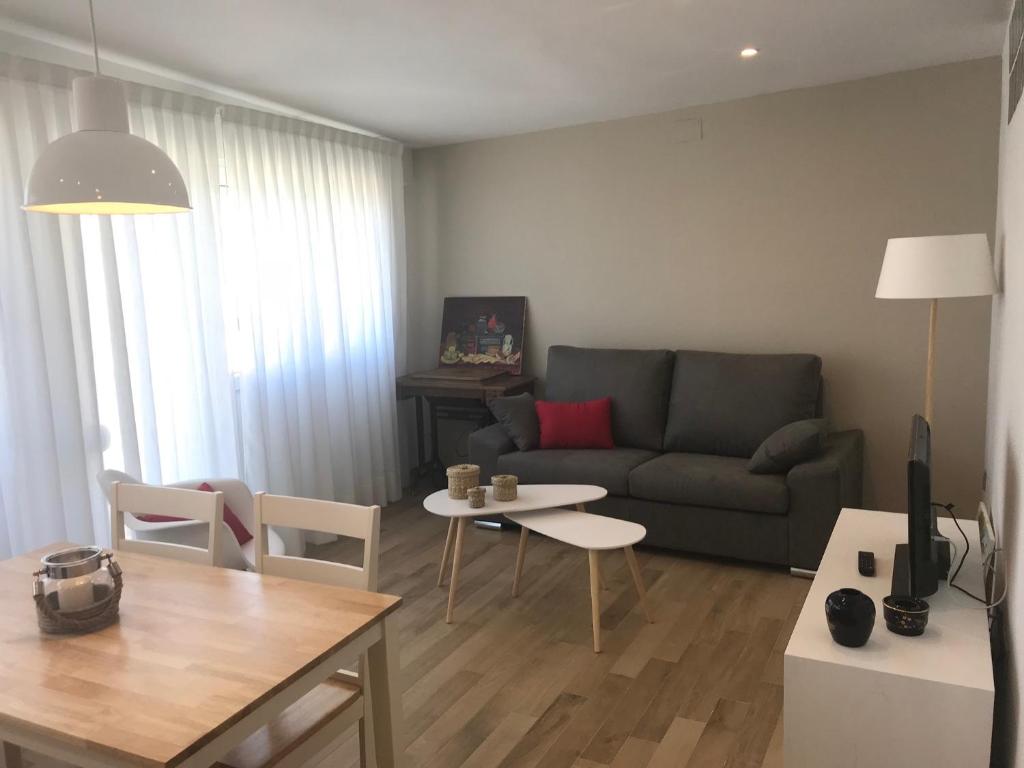 Posezení v ubytování Apartamento frente al mar