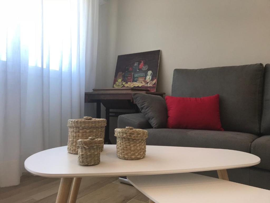 Posezení v ubytování Apartamento frente al mar