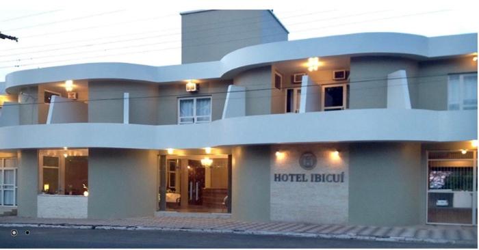 a large building with a hospital hospital at Hotel Ibicui in Rosário do Sul