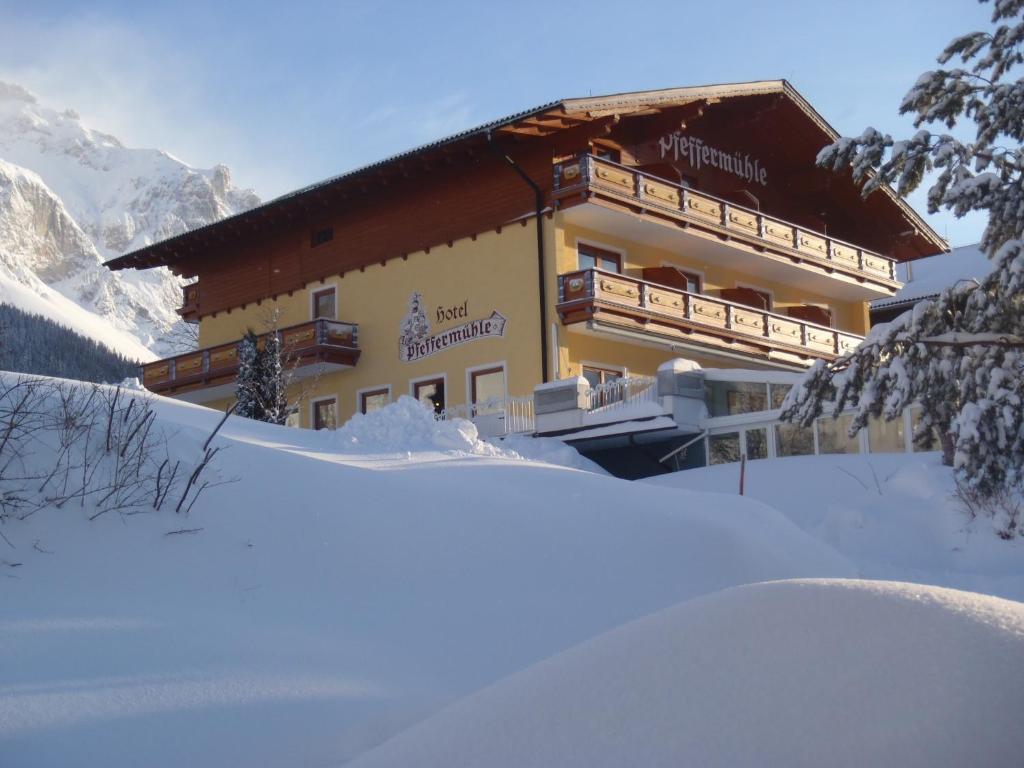 Aparthotel Pfeffermühle v zimě