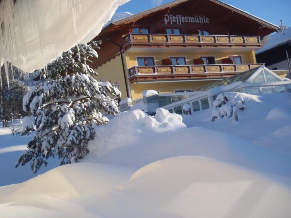 Aparthotel Pfeffermühle v zimě