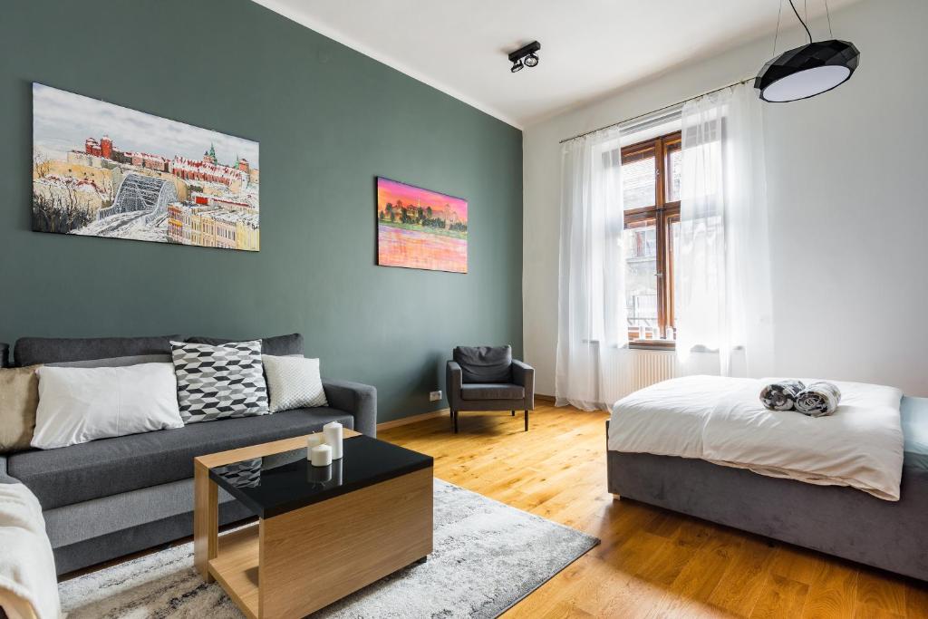 Posteľ alebo postele v izbe v ubytovaní Bridge Apartments 6
