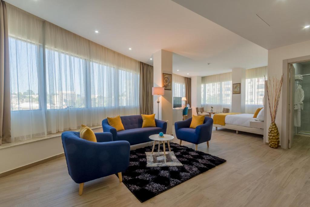 Posezení v ubytování Hôtel Sidi Yahia