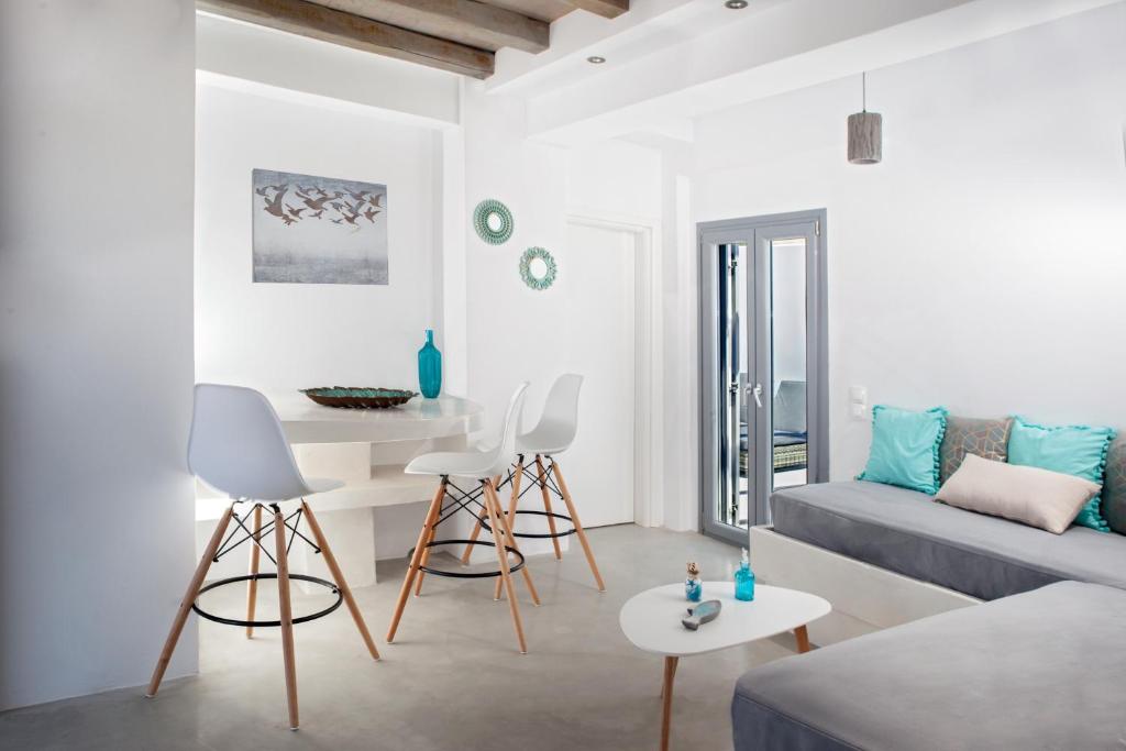 Posezení v ubytování Villa Del Sol Santorini