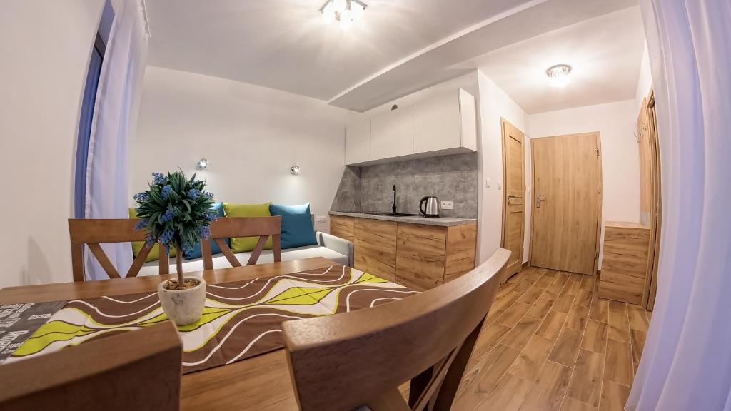Televízia a/alebo spoločenská miestnosť v ubytovaní Wicie Residence