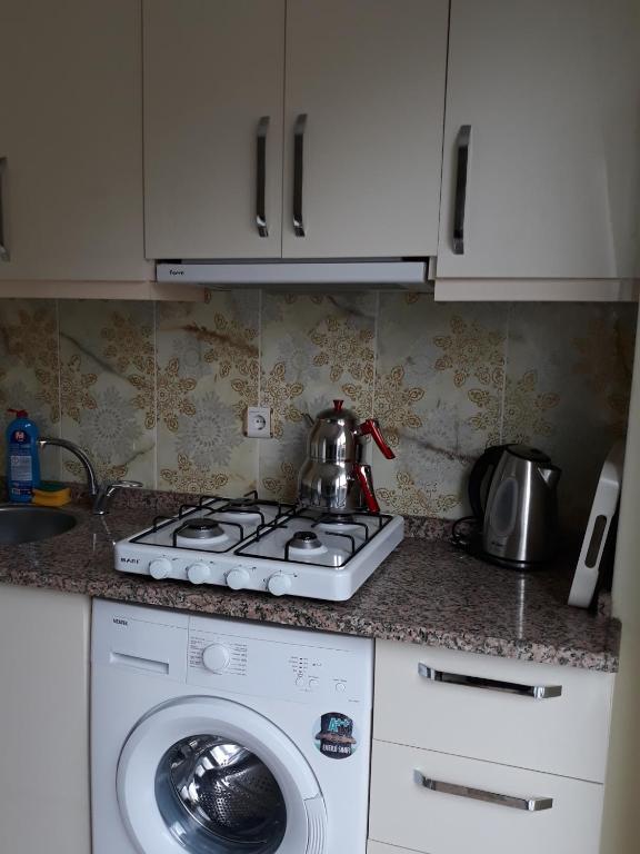 Kuchyň nebo kuchyňský kout v ubytování Cerit Pansiyon