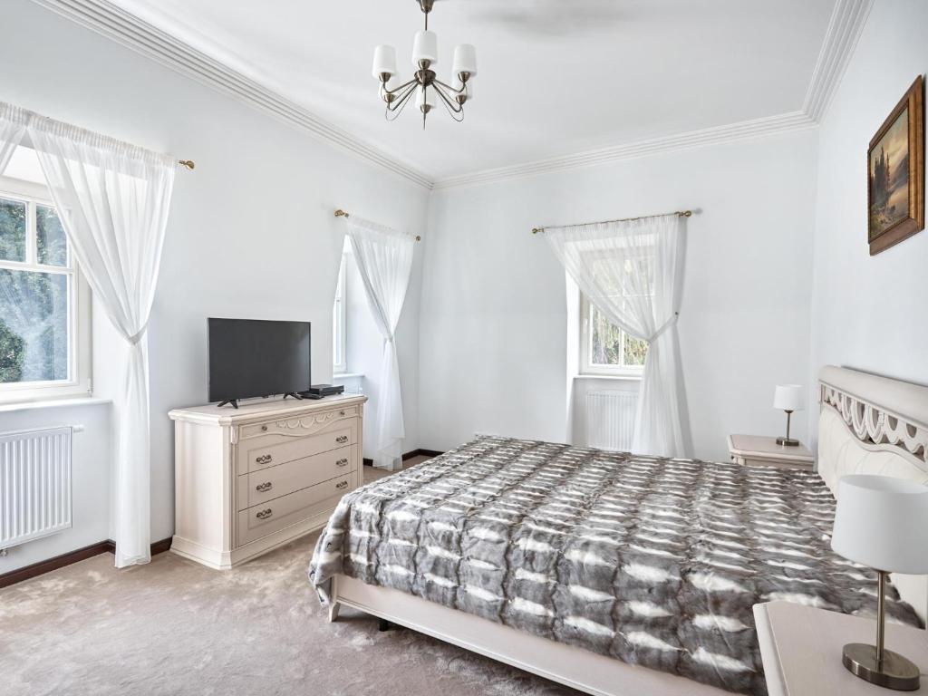Postel nebo postele na pokoji v ubytování Apartment Villa Dionysus