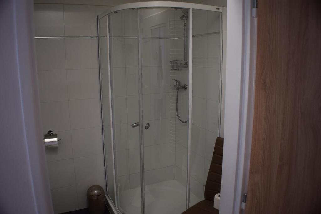 Koupelna v ubytování Apartmány Lípa