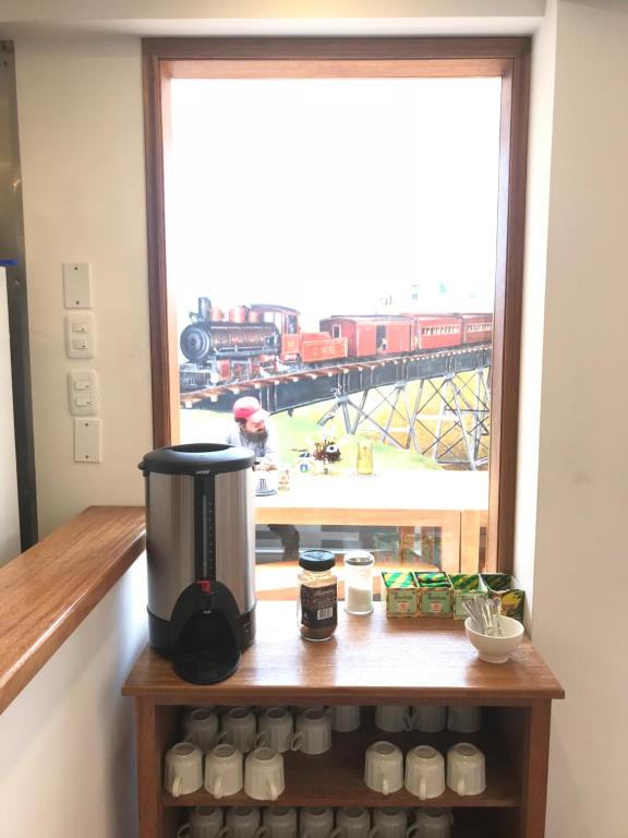 Balkón nebo terasa v ubytování Community Hostel Alausi