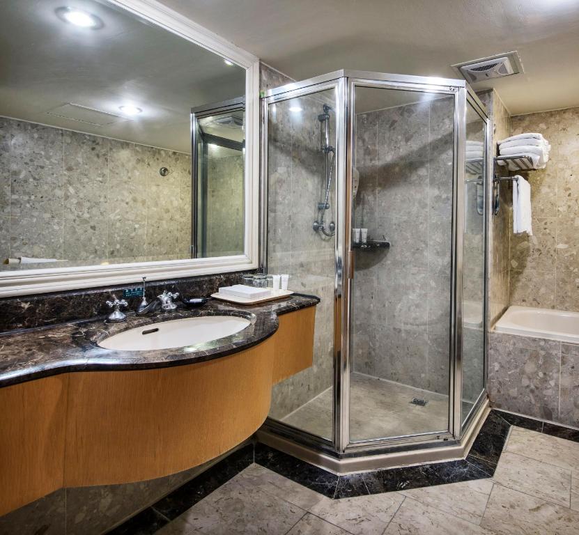 Vonios kambarys apgyvendinimo įstaigoje The Carlton Hotel Hsinchu