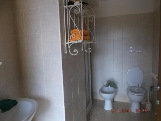 Koupelna v ubytování La Bordigona