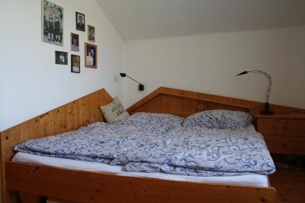 Postel nebo postele na pokoji v ubytování Ferienhaus Grohs