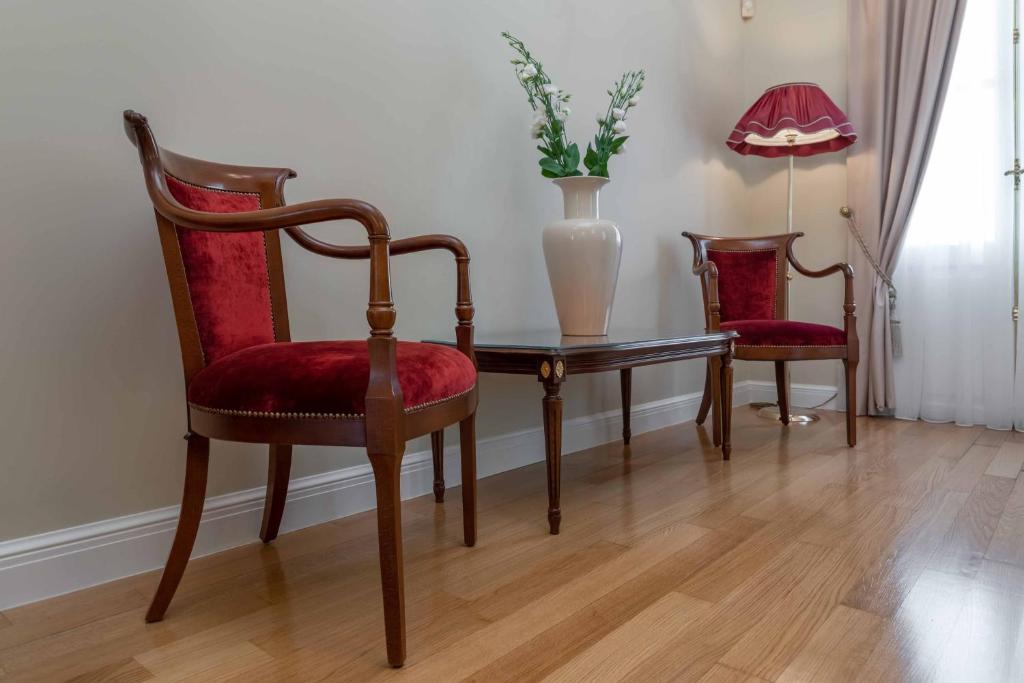 Posezení v ubytování Noble Suites