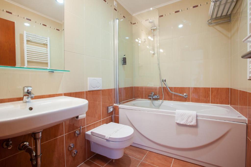 Koupelna v ubytování Hotel Bella Vista
