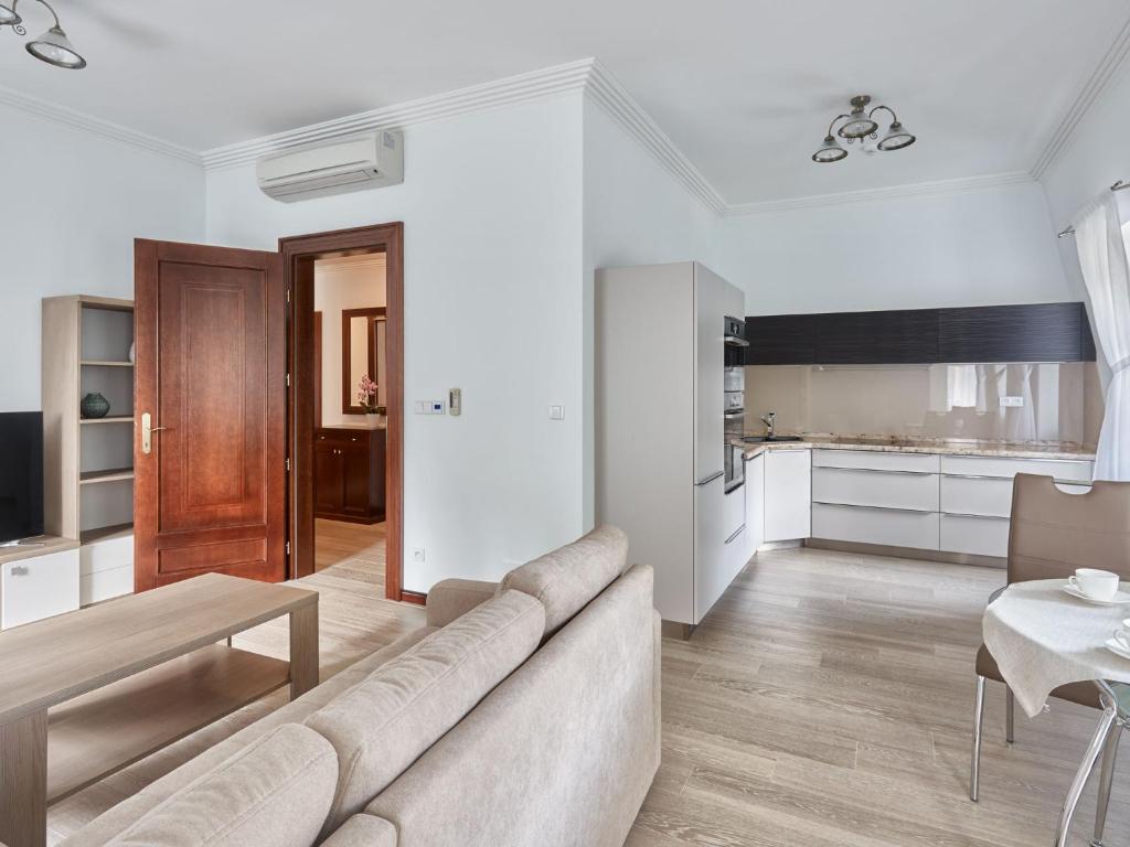 Kuchyň nebo kuchyňský kout v ubytování Apartment Villa Dionysus