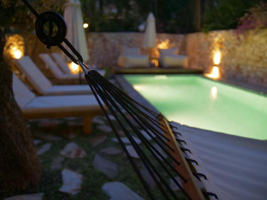 The swimming pool at or close to Villa Roxy 3 BR villa with one of the most unique gardens in Kalkan