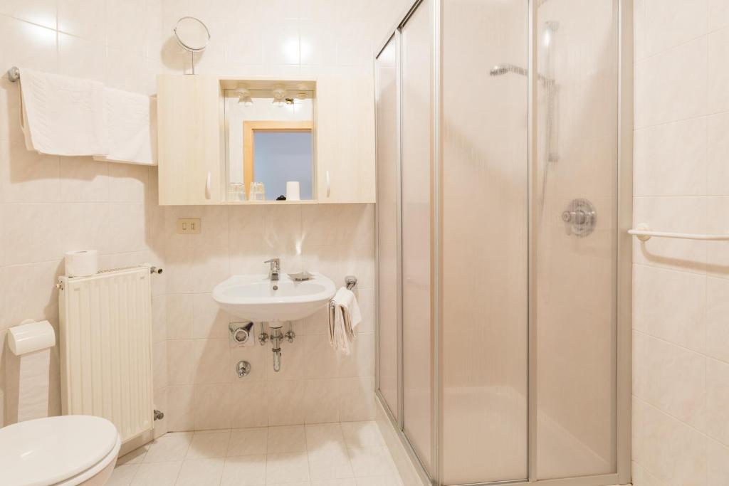 Koupelna v ubytování Hotel Seppi