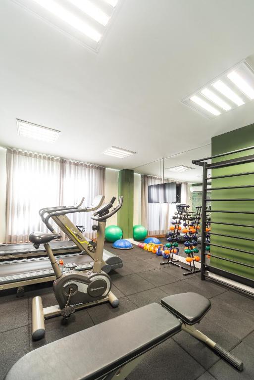Fitness centrum a/nebo fitness zařízení v ubytování Hotel Laghetto Moinhos
