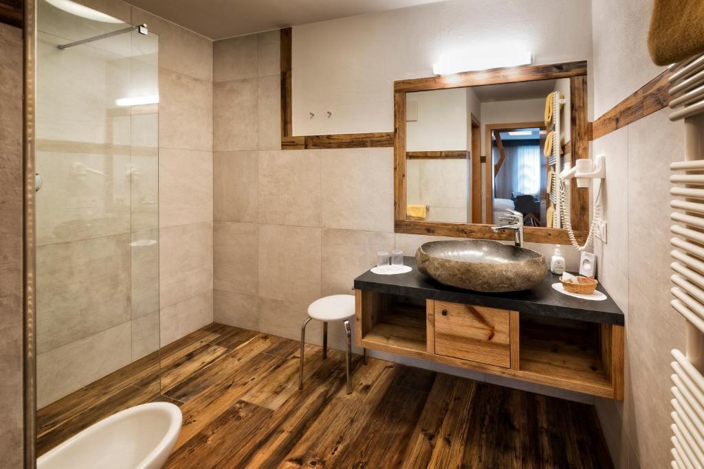 Koupelna v ubytování Hotel Interski