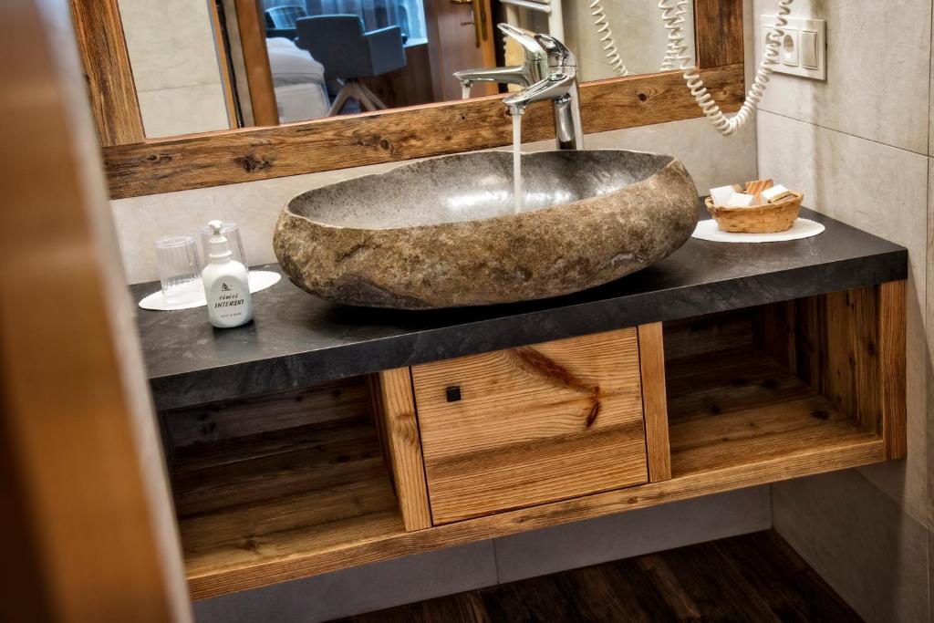 Koupelna v ubytování Hotel Interski