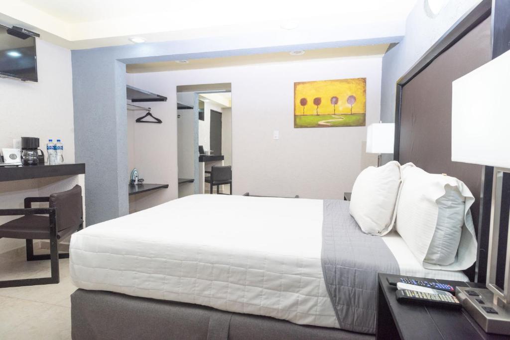 TV a/nebo společenská místnost v ubytování Hotel Ha