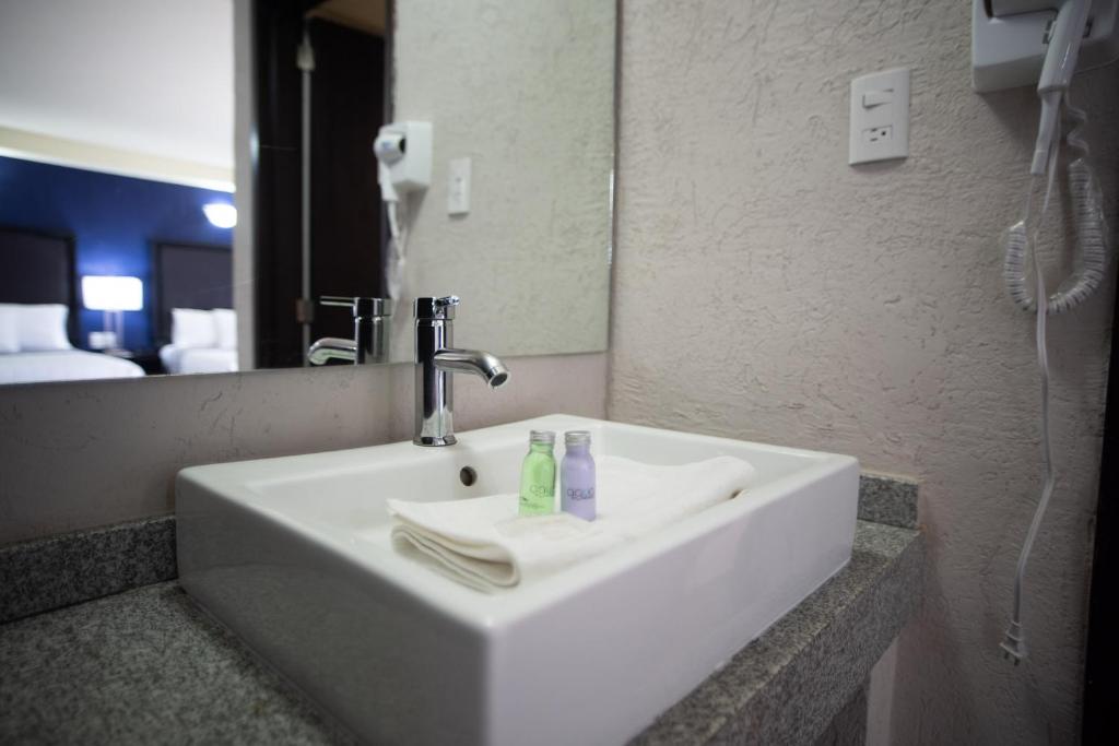 Koupelna v ubytování Hotel Ha