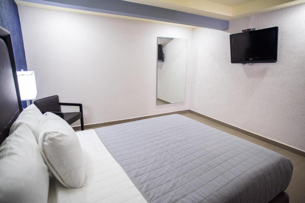 TV a/nebo společenská místnost v ubytování Hotel Ha