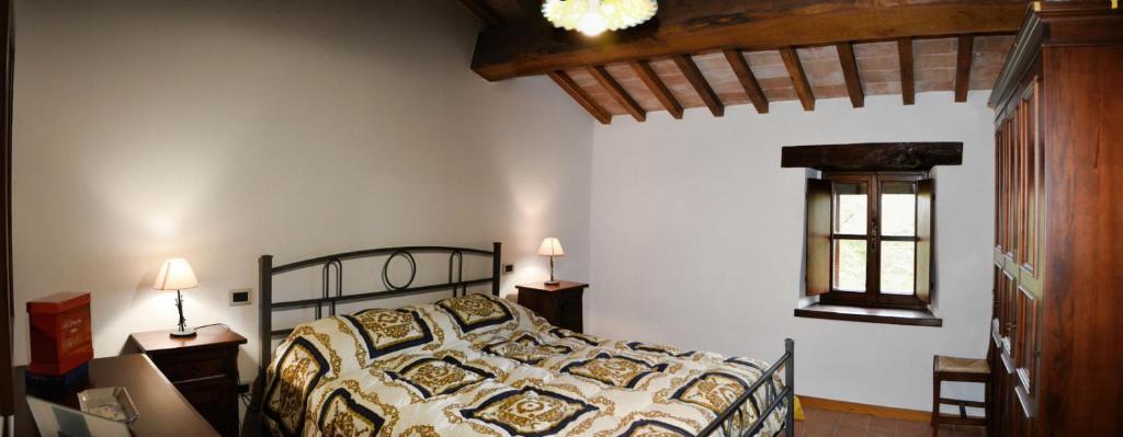 Postel nebo postele na pokoji v ubytování Agriturismo Le Case