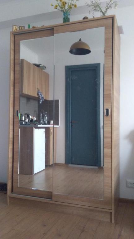 Kuchyň nebo kuchyňský kout v ubytování Apart Hotel ART