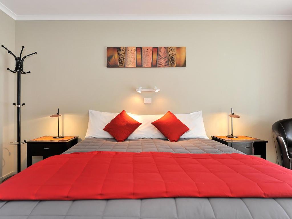 Postel nebo postele na pokoji v ubytování Mohua Motels
